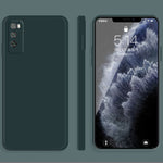Custodia protettiva a copertura totale antigoccia in silicone liquido imitazione tinta unita, For Huawei Enjoy 20 Pro, For Huawei Enjoy 20 Plus 5G