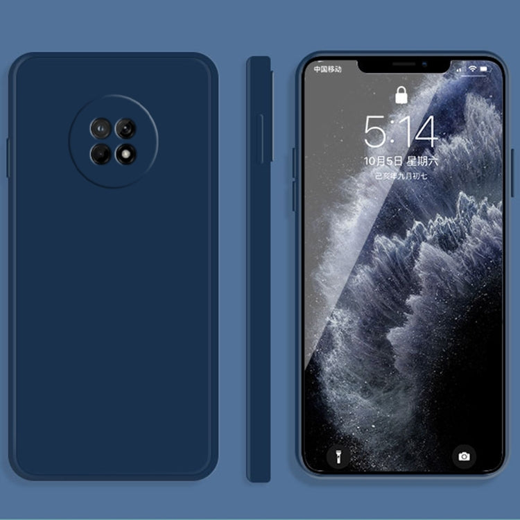 Custodia protettiva a copertura totale antigoccia in silicone liquido imitazione tinta unita, For Huawei Enjoy 20 Pro, For Huawei Enjoy 20 Plus 5G