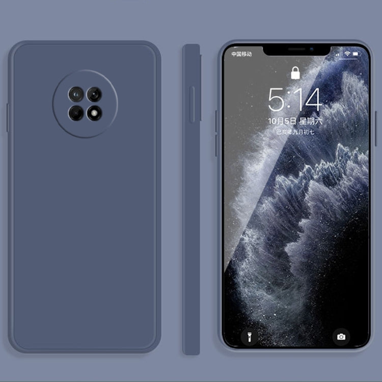Custodia protettiva a copertura totale antigoccia in silicone liquido imitazione tinta unita, For Huawei Enjoy 20 Pro, For Huawei Enjoy 20 Plus 5G