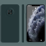 Custodia protettiva a copertura totale antigoccia in silicone liquido imitazione tinta unita, For Huawei Enjoy 20 Pro, For Huawei Enjoy 20 Plus 5G