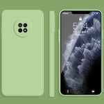 Custodia protettiva a copertura totale antigoccia in silicone liquido imitazione tinta unita, For Huawei Enjoy 20 Pro, For Huawei Enjoy 20 Plus 5G