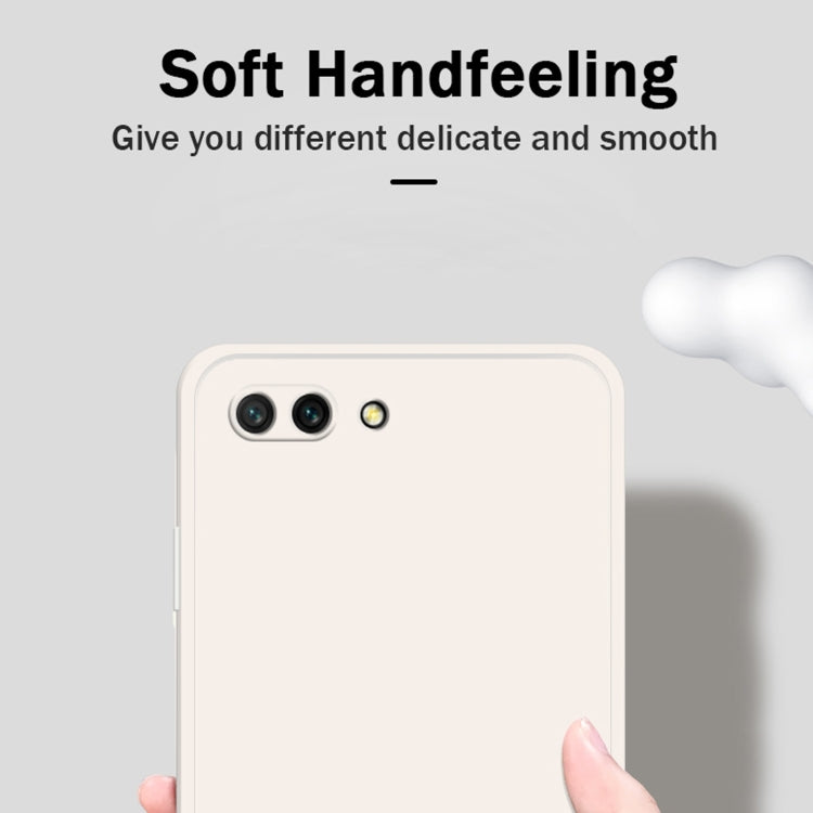 Custodia protettiva a copertura totale antigoccia in silicone liquido imitazione tinta unita, For Honor 10, For Honor 20