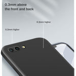 Custodia protettiva a copertura totale antigoccia in silicone liquido imitazione tinta unita, For Honor 10, For Honor 20