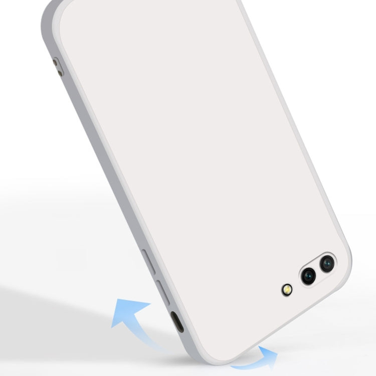 Custodia protettiva a copertura totale antigoccia in silicone liquido imitazione tinta unita, For Honor 10, For Honor 20