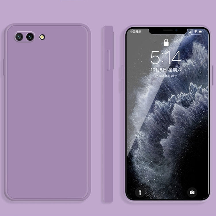 Custodia protettiva a copertura totale antigoccia in silicone liquido imitazione tinta unita, For Honor 10, For Honor 20