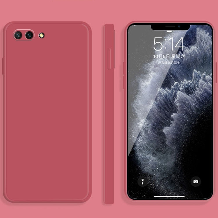 Custodia protettiva a copertura totale antigoccia in silicone liquido imitazione tinta unita, For Honor 10, For Honor 20
