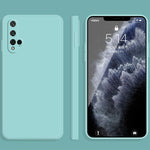 Custodia protettiva a copertura totale antigoccia in silicone liquido imitazione tinta unita, For Honor 10, For Honor 20
