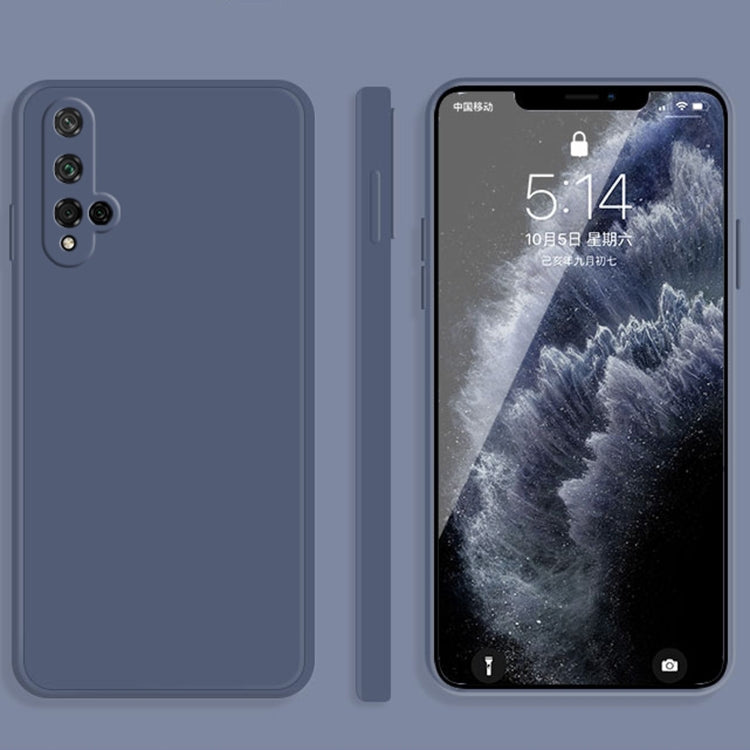 Custodia protettiva a copertura totale antigoccia in silicone liquido imitazione tinta unita, For Honor 10, For Honor 20