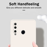 Custodia protettiva a copertura totale antigoccia in silicone liquido imitazione tinta unita, For Honor 20i, For Honor 20 Pro