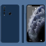 Custodia protettiva a copertura totale antigoccia in silicone liquido imitazione tinta unita, For Honor 20i, For Honor 20 Pro