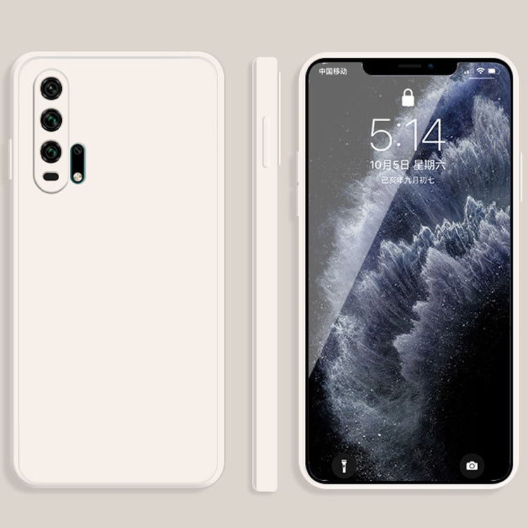 Custodia protettiva a copertura totale antigoccia in silicone liquido imitazione tinta unita, For Honor 20i, For Honor 20 Pro