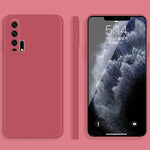 Custodia protettiva a copertura totale antigoccia in silicone liquido imitazione tinta unita, For Honor 20i, For Honor 20 Pro