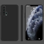 Custodia protettiva a copertura totale antigoccia in silicone liquido imitazione tinta unita, For Honor 20i, For Honor 20 Pro