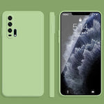 Custodia protettiva a copertura totale antigoccia in silicone liquido imitazione tinta unita, For Honor 20i, For Honor 20 Pro