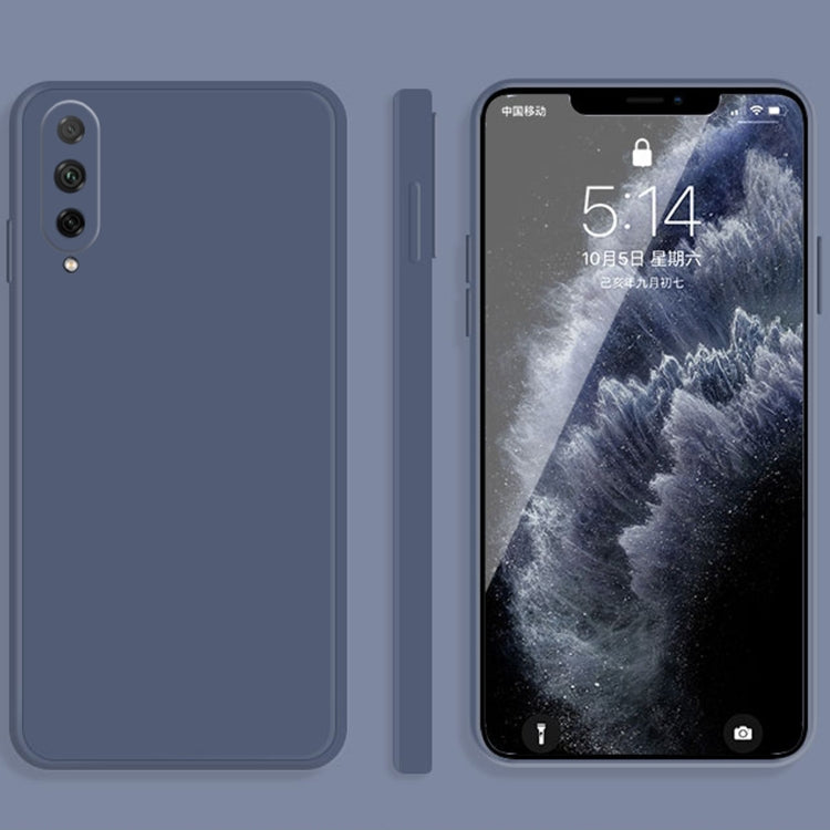 Custodia protettiva a copertura totale antigoccia in silicone liquido imitazione tinta unita, For Honor 20 Lite, For Honor 30