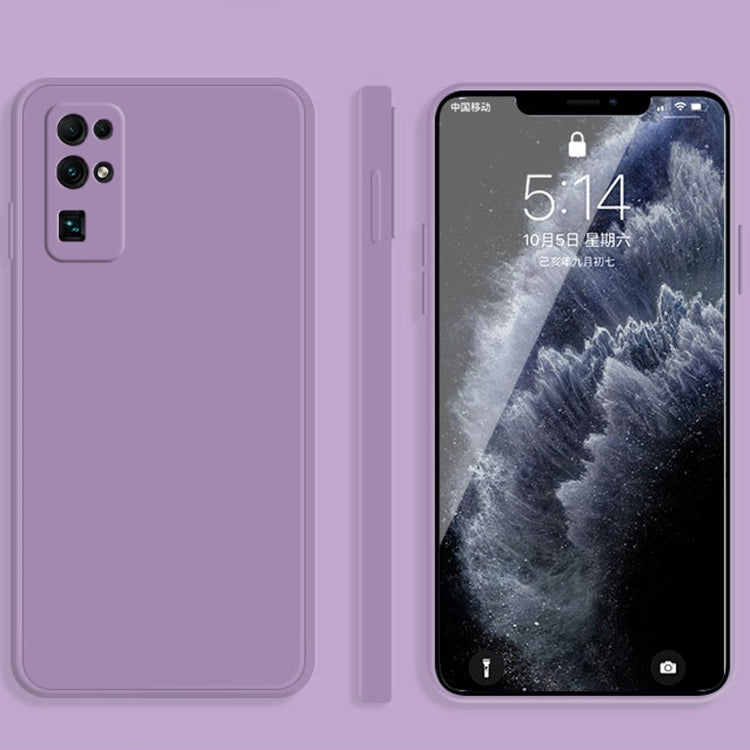 Custodia protettiva a copertura totale antigoccia in silicone liquido imitazione tinta unita, For Honor 20 Lite, For Honor 30