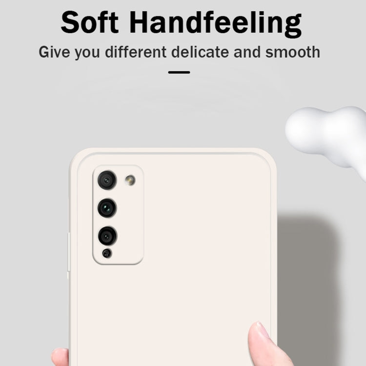Custodia protettiva a copertura totale antigoccia in silicone liquido imitazione tinta unita, For Honor 30 Lite, For Honor 30 Pro