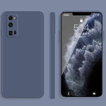 Custodia protettiva a copertura totale antigoccia in silicone liquido imitazione tinta unita, For Honor 30 Lite, For Honor 30 Pro