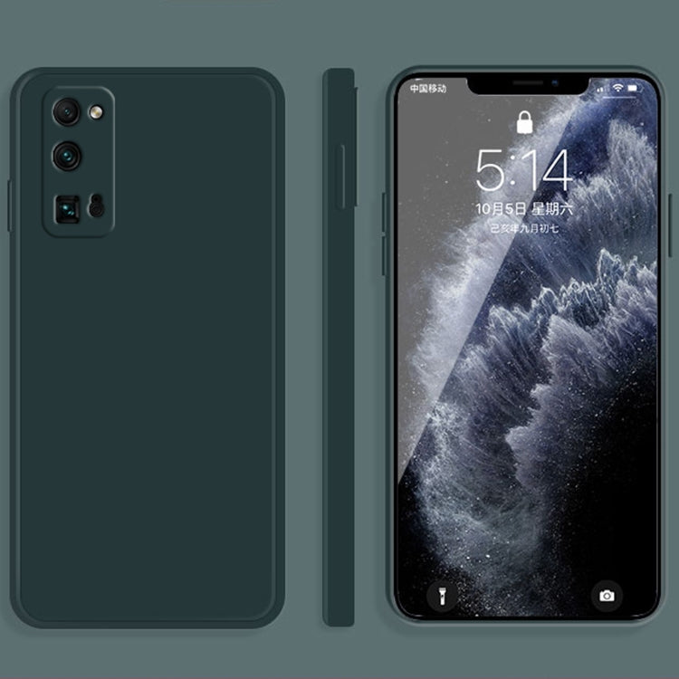 Custodia protettiva a copertura totale antigoccia in silicone liquido imitazione tinta unita, For Honor 30 Lite, For Honor 30 Pro