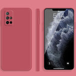 Custodia protettiva a copertura totale antigoccia in silicone liquido imitazione tinta unita, For Honor 30s, For Honor V30