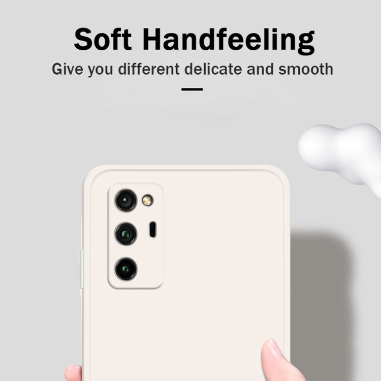 Custodia protettiva a copertura totale antigoccia in silicone liquido imitazione tinta unita, For Honor V30 Pro, For Honor V40 5G