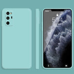 Custodia protettiva a copertura totale antigoccia in silicone liquido imitazione tinta unita, For Honor V30 Pro, For Honor V40 5G