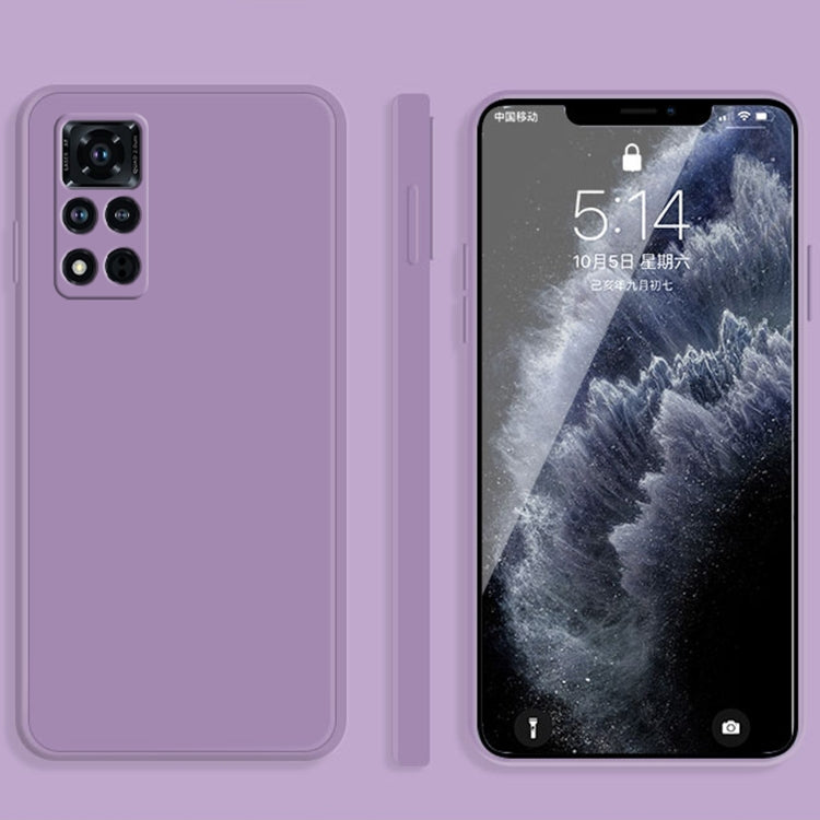 Custodia protettiva a copertura totale antigoccia in silicone liquido imitazione tinta unita, For Honor V30 Pro, For Honor V40 5G