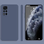 Custodia protettiva a copertura totale antigoccia in silicone liquido imitazione tinta unita, For Honor V30 Pro, For Honor V40 5G