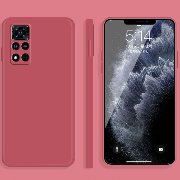 Custodia protettiva a copertura totale antigoccia in silicone liquido imitazione tinta unita, For Honor V30 Pro, For Honor V40 5G