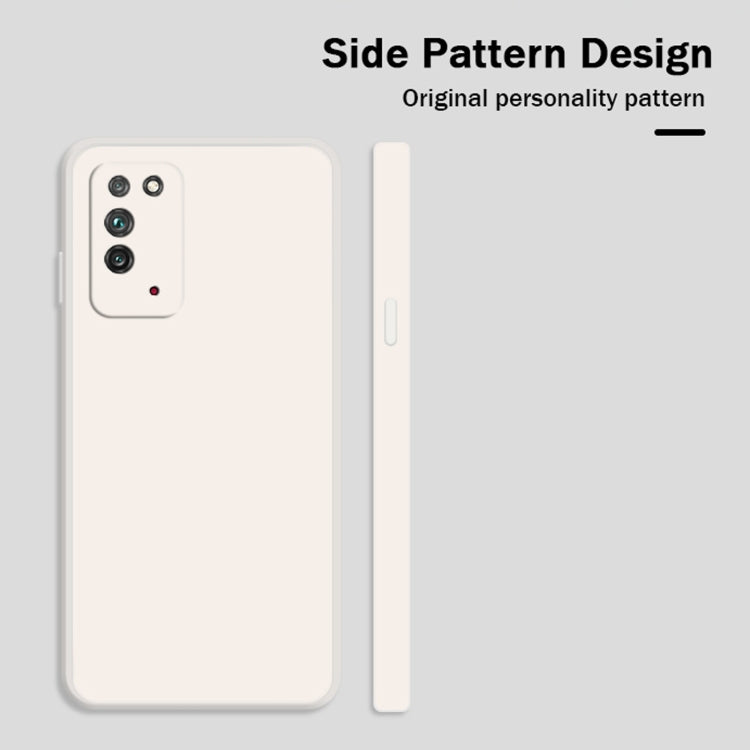 Custodia protettiva a copertura totale antigoccia in silicone liquido imitazione tinta unita, For Honor X10 5G, For Honor View 20