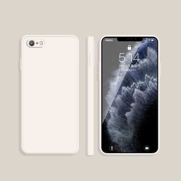 Custodia protettiva a copertura totale antigoccia in silicone liquido imitazione tinta unita, For iPhone 6s / 6, For iPhone 6s Plus / 6 Plus
