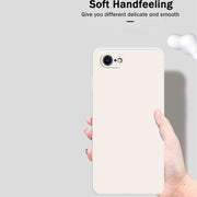 Custodia protettiva a copertura totale antigoccia in silicone liquido imitazione tinta unita, For iPhone SE 2022 / SE 2020 / 8 / 7, For iPhone 8 Plus / 7 Plus