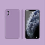 Custodia protettiva in silicone liquido per iPhone XR
