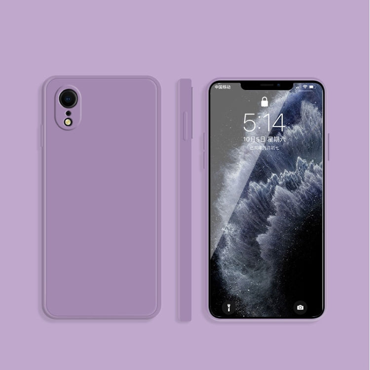 Custodia protettiva in silicone liquido per iPhone XR