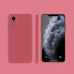 Custodia protettiva in silicone liquido per iPhone XR