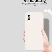 Custodia protettiva a copertura totale antigoccia in silicone liquido imitazione tinta unita, For iPhone XS Max, For iPhone 11