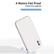 Custodia protettiva a copertura totale antigoccia in silicone liquido imitazione tinta unita, For iPhone XS Max, For iPhone 11