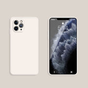 Custodia protettiva a copertura totale antigoccia in silicone liquido imitazione tinta unita, For iPhone 11 Pro, For iPhone 11 Pro Max