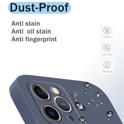 Custodia protettiva a copertura totale antigoccia in silicone liquido imitazione tinta unita, For iPhone 11 Pro, For iPhone 11 Pro Max