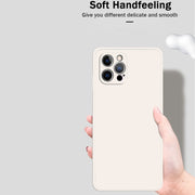 Custodia protettiva a copertura totale antigoccia in silicone liquido imitazione tinta unita, For iPhone 12 Pro, For iPhone 12 Pro Max