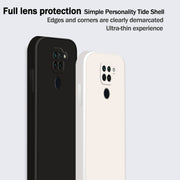 Custodia protettiva a copertura totale antigoccia in silicone liquido imitazione tinta unita, For Xiaomi Redmi 10X 4G, For Xiaomi Redmi K20 Pro
