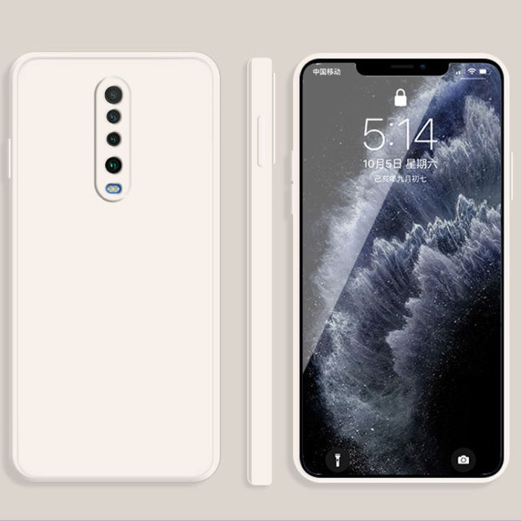 Custodia protettiva a copertura totale antigoccia in silicone liquido imitazione tinta unita, For Xiaomi Redmi K30, For Xiaomi Redmi K30 Pro