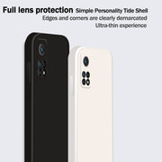Custodia protettiva a copertura totale antigoccia in silicone liquido imitazione tinta unita, For Xiaomi Redmi K30S, For Xiaomi Redmi K30 Ultra