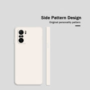 Custodia protettiva a copertura totale antigoccia in silicone liquido imitazione tinta unita, For Xiaomi Redmi K40, For Xiaomi Redmi K40 Pro