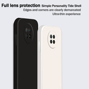 Custodia protettiva a copertura totale antigoccia in silicone liquido imitazione tinta unita, For Xiaomi Redmi Note 9 5G, For Xiaomi Redmi Note 9 Pro