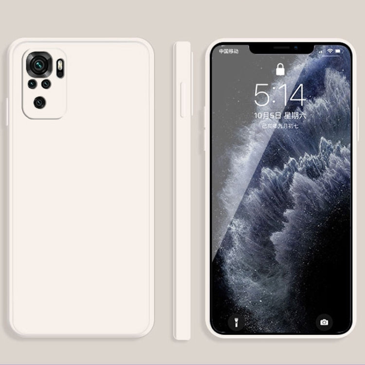 Custodia protettiva a copertura totale antigoccia in silicone liquido imitazione tinta unita, For Xiaomi Redmi Note 10, For Xiaomi Redmi Note 10 Pro