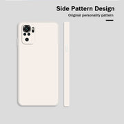 Custodia protettiva a copertura totale antigoccia in silicone liquido imitazione tinta unita, For Xiaomi Redmi Note 10, For Xiaomi Redmi Note 10 Pro