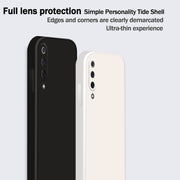 Custodia protettiva a copertura totale antigoccia in silicone liquido imitazione tinta unita, For Xiaomi Mi 9, For Xiaomi Mi 10, For Xiaomi Mi 9 / 9 SE
