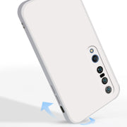 Custodia protettiva a copertura totale antigoccia in silicone liquido imitazione tinta unita, For Xiaomi Mi 10 Pro, For Xiaomi Mi 10T