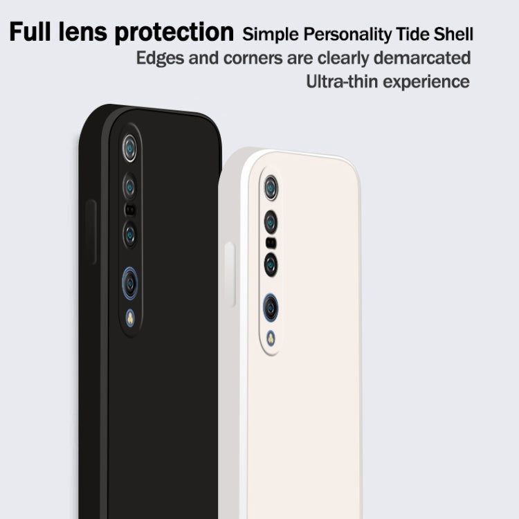 Custodia silicone liquido copertura totale per Xiaomi Mi 10 Pro 5